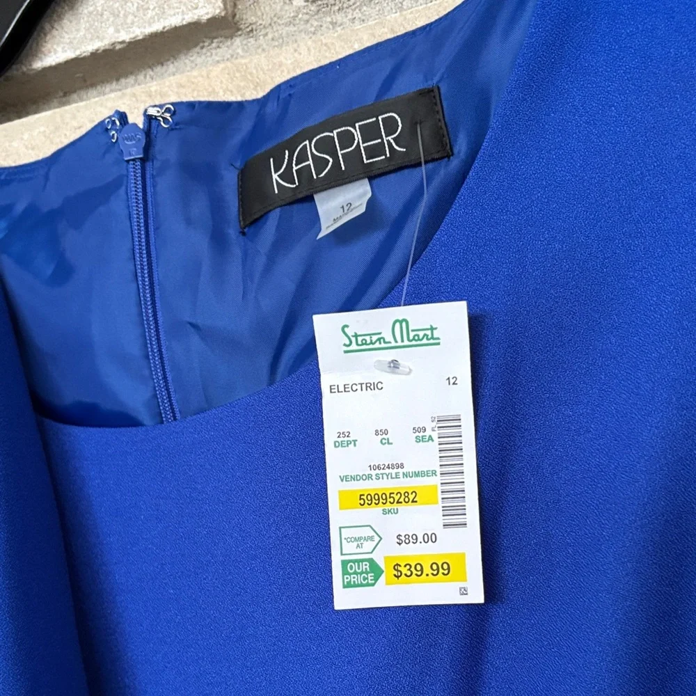 NWT Kasper Royal Blue and Black Women's Suit - Picture 4 of 16